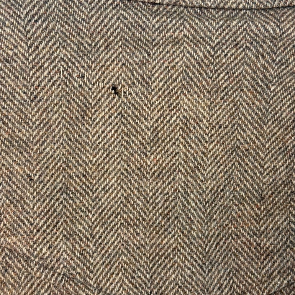 Vintage Pendleton High Grade Western Wear Wool Herringbone Blazer Brown READ - Picture 16 of 16